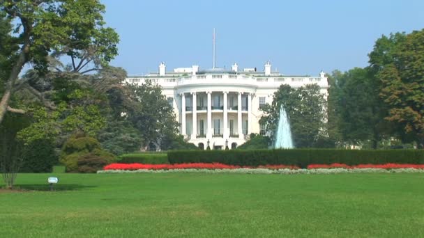 Casa Branca em Washington DC — Vídeo de Stock