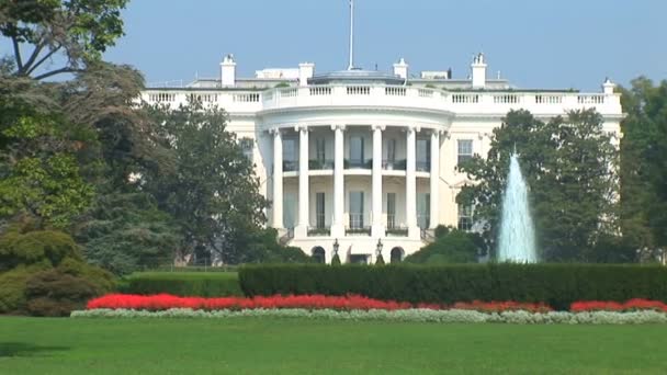 Casa Branca em Washington DC — Vídeo de Stock