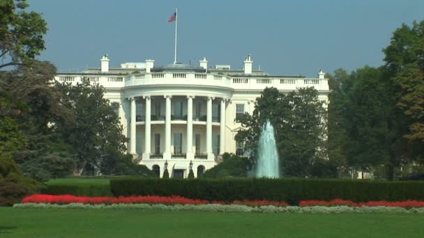 Casa Branca em Washington DC — Vídeo de Stock