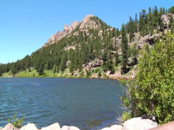 Lago Montanha — Vídeo de Stock