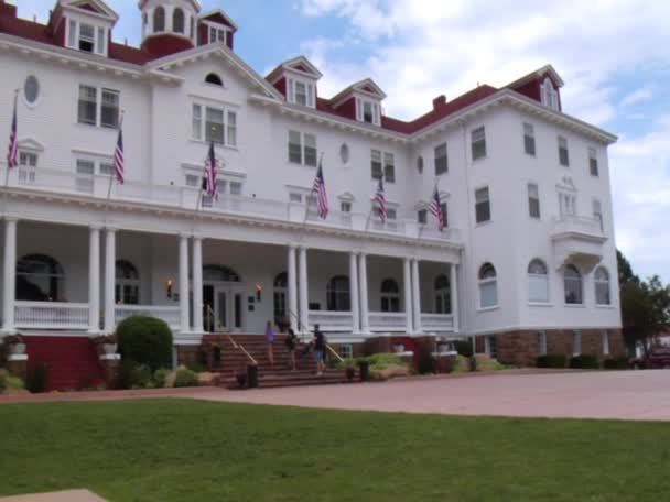 Stanley hotel im estes park colorado — Stockvideo