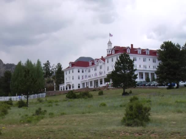 Stanley Hotel in Estes Park, Colorado — Stockvideo
