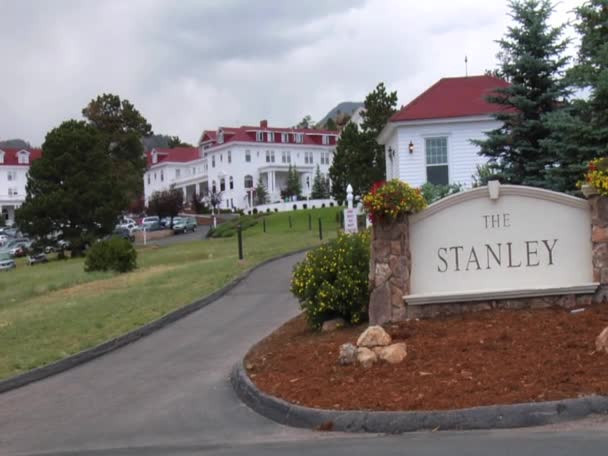 Stanley Hotel w Estes Park w stanie Kolorado — Wideo stockowe