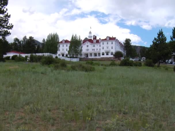 Stanley Hotel v Estes parku, Colorado — Stock video