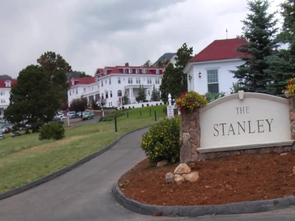 Stanley hotel im estes park, colorado — Stockvideo