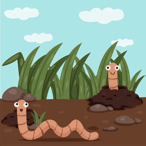 Solucan bahçesinde Illustrator