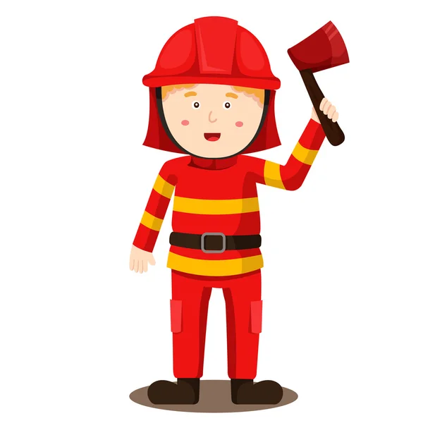 消防员的插图 — 图库矢量图片