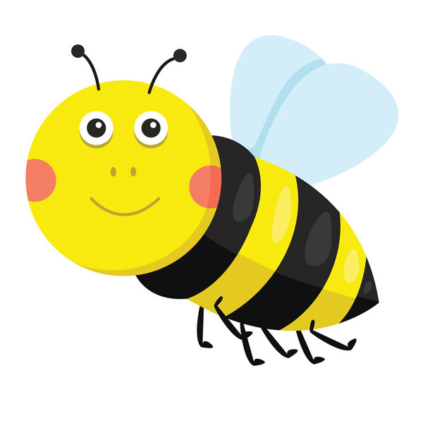 Illustration of bee smile