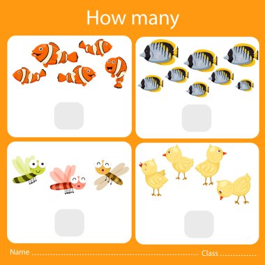 Illustrator kaç hayvan sayma