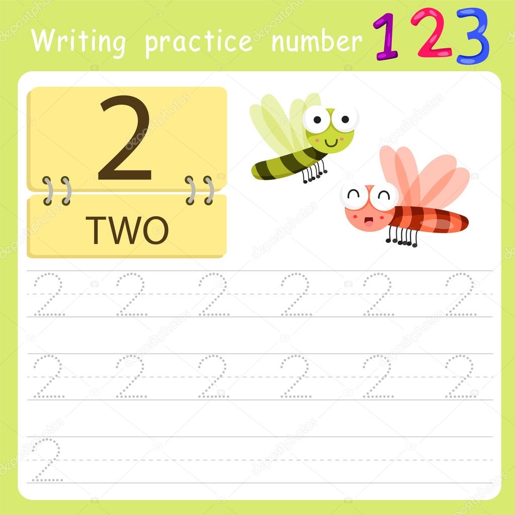 worksheet Writing practice number two