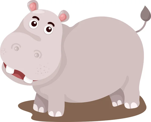 Illustrateur de hippopotame — Image vectorielle