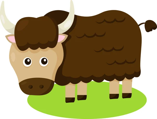 Illustrator of Yak — Stock Vector