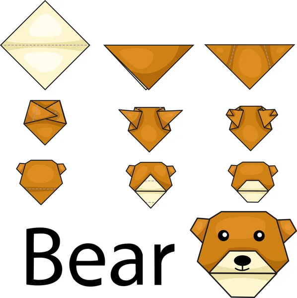 Ilustrador de urso — Vetor de Stock