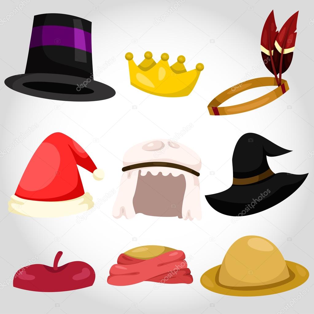 Illustrator of hat and cap set