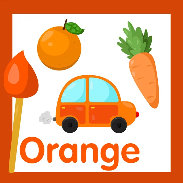 Ilustrador de color Naranja — Vector de stock