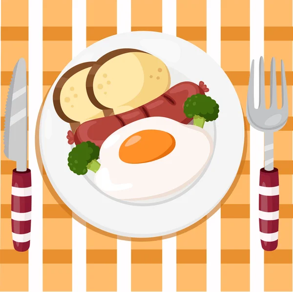 Illustrator för frukost — Stock vektor