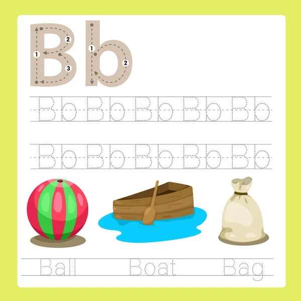 B resmi egzersiz A'dan Z'ye karikatür kelime