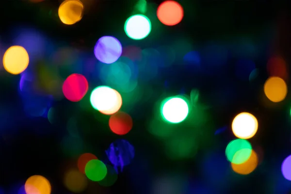 Blurred Background Many Colorful Lights Background — Stock Photo, Image