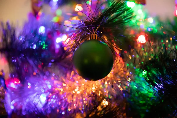 Різдвяні Кульки Ялинці Концепція Нового Року — стокове фото