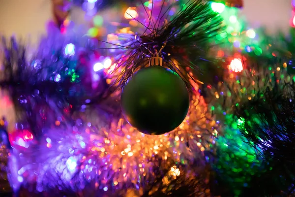 Palle Natale Sull Albero Nuovo Concetto Anno — Foto Stock