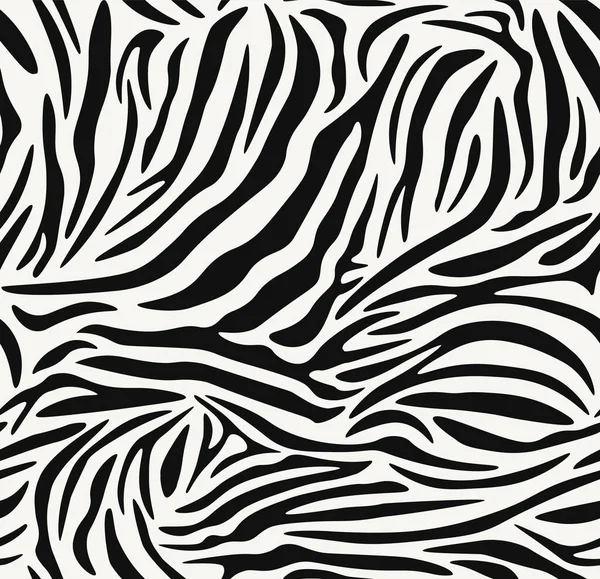 Seamless Pattern Zebra Texture Background Elements Hand Drawn Zebra Texture — Stock Vector