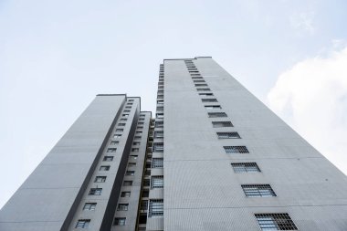 Modern bir şehrin mimarisi.