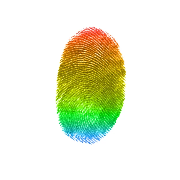 Färg fingerprint — Stockfoto