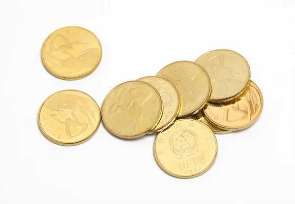 Coins isolated on white Background — Stock Photo, Image