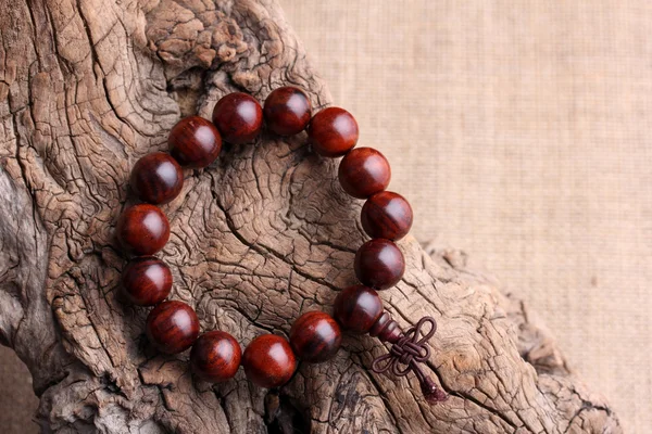 Lobular red sandalwood prayer beads bracelets — Stock Photo, Image