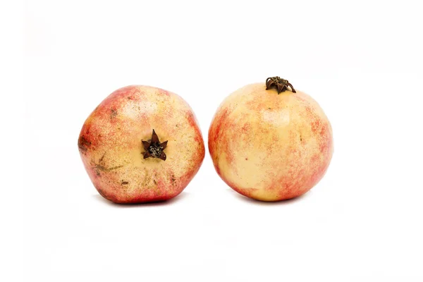 : Juicy pomegranate isolated on white background — Stock Photo, Image