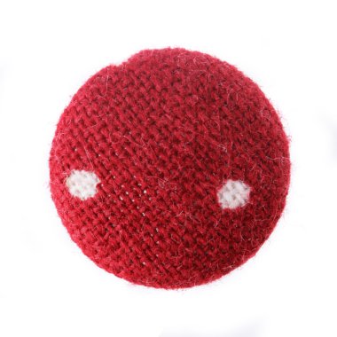 Beyaz arka plan üzerinde izole bez düğmeleri