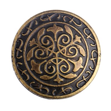 Vintage metal dikiş düğmeleri koleksiyonu