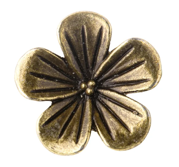 白い背景に分離された銅の花 — ストック写真