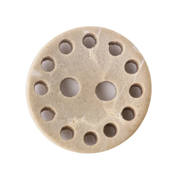 Wooden buttons isolated on white background — Stock Photo, Image