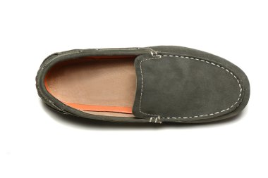 Erkekler mokasen ayakkabı beyaz arka plan üzerinde