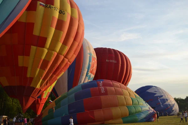 Balões Prontos Para Serem Lançados Céu — Fotografia de Stock