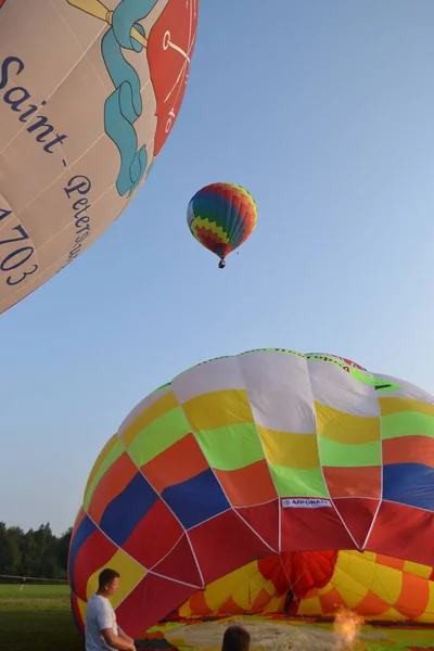 Balões Prontos Para Serem Lançados Céu — Fotografia de Stock