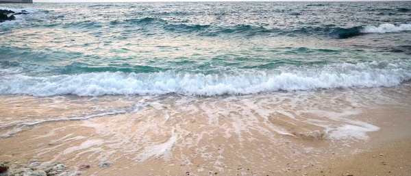 Ondas Mar Água Pedras Ondas — Fotografia de Stock