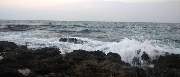 Mořské Vlny Voda Kameny Vlny — Stock fotografie