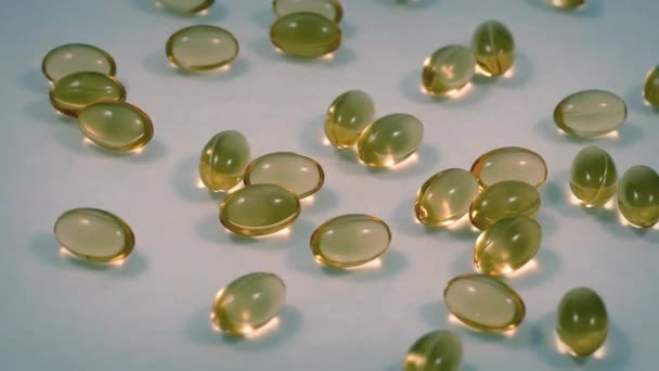 Medicine Capsules Rotating Slowly — Stock Video