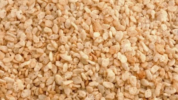 Cereal de arroz inflado — Vídeos de Stock