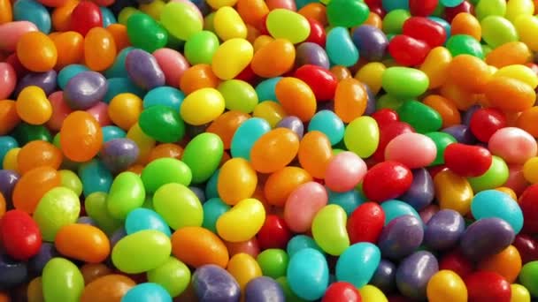 Pile de haricots gelés colorés 