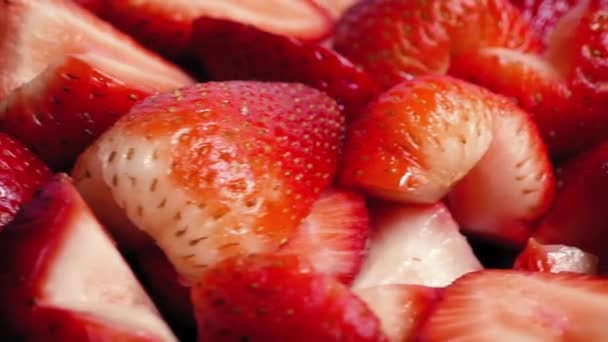 Close up Of Strawberries — Stock Video