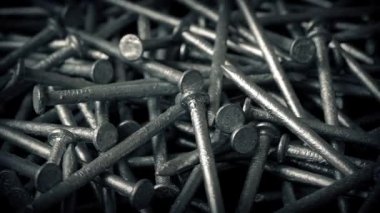 Dönen Closeup metal çivi