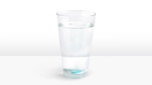Tablette tourne verre d'eau bleue 
