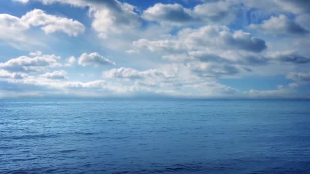 Sea And Blue Sky On Sunny Day — Stock Video