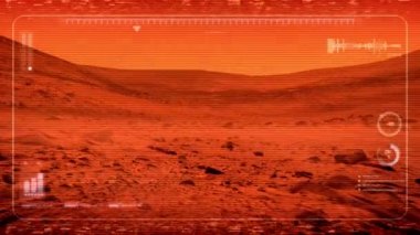 Mars Rover Pov gezegen yüzeyinde