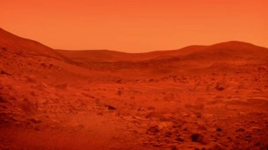 Mars gezegenin yüzeyi toz üfleme