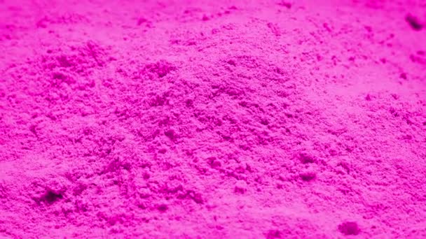 Pink Powder Rotating — Stock Video