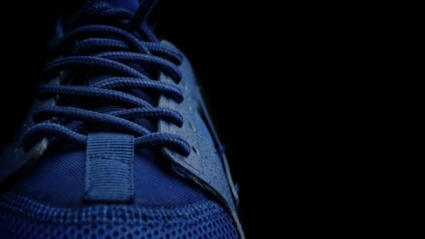 Sports Shoes Passing Closeup Shot — Stock Video